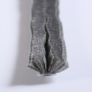 Cửa Nhôm cửa sổ phụ kiện len đống bàn chải thời tiết sọc với vây cho cửa trượt - Product Image 4