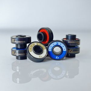 ลูกปืนสเก็ตบอร์ดแบบกำหนดเอง รุ่น Original Skateboard  ทำจากเหล็กโครเมียมในตัว  โครงสร้างร่องลึก  ซีล RS  แบบสีแดง สำหรับ <span class=keywords><strong>Bones</strong></span> Ball - Product Image 4