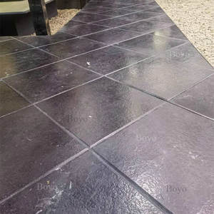 Losas de piedra caliza azul personalizadas Kadappa piedra caliza negra 150*150 100mm bloque de baldosas de piedra caliza azul negra pavimentación - Product Image 4