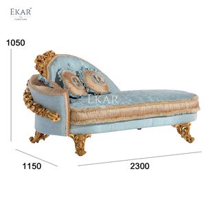 Sillón barroco elegante de nuevo diseño: muebles de sala de estar de lujo, silla cómoda y elegante - Product Image 5