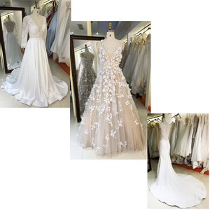 Abito <span class=keywords><strong>da</strong></span> Sposa con <span class=keywords><strong>Maniche</strong></span> a Cappuccio e Ricami 3D, Vestito <span class=keywords><strong>da</strong></span> Sposa con Fiori in Pizzo 3D per Cerimonie Nuziali - Product Image 4