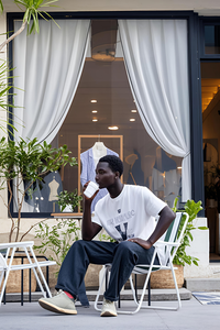 יציקת נשים ישירה הצוואר חולצת פוליאסטר t חולצת בלוק עיצוב מודגש מראה אופנה אופנה קדימה חולצה - Product Image 6