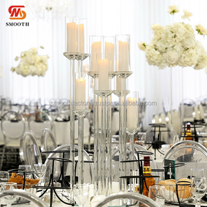 เชิงเทียนแก้วคริสตัล 8 หัว LEDA สำหรับตกแต่งโต๊ะงานแต่งงานและวันวาเลนไทน์ - Product Image 3