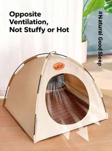 Tente d'intérieur durable à motif solide et moderne pour animaux de compagnie, grande maison pour chats et chiens, tente <span class=keywords><strong>tipi</strong></span> chaude pour animaux de compagnie - Product Image 5