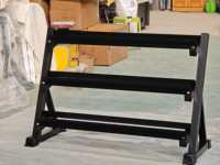 Ensemble d'haltères hexagonales de 5 à 50 lb en gros avec support de rangement à 3 niveaux