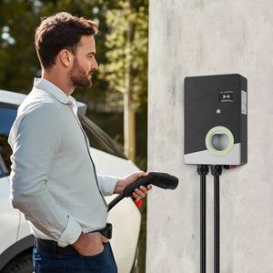 Chargeur EV triphasé 22 kW 380 V Type <span class=keywords><strong>2</strong></span>, borne de recharge murale EV, contrôle intelligent par application OCPP, certifié CE pour usage commercial - Product Image 3