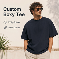 Camisetas de Hombre al por Mayor, 275GSM, 100% Algodón, Estilo Gráfico, Cuello Redondo, Estética Urbana, Corte Amplio, Estampado, Manga Corta