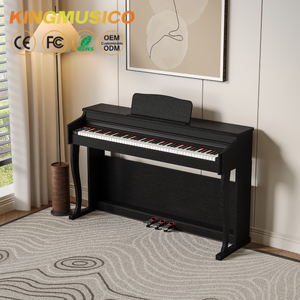 Bàn phím cơ 88 phím OEM với cơ cấu búa, loa HiFi <span class=keywords><strong>3D</strong></span>, kết nối Bluetooth kép & bộ khuếch đại không gây tiếng ồn |   Đặt hàng số lượng lớn GHB04 - Product Image 1