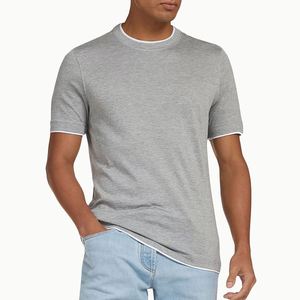 Camiseta de Hombre 100% Algodón, 230gsm, Cuello Redondo, Manga Corta, Corte Holgado, Formal, con Impresión de Logotipo de Marca Personalizada, Anti-Pilling - Product Image 2