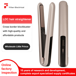 Lisseur de cheveux professionnel en céramique sans fil, fer à lisser portable à chauffe rapide, avec clip, pour salon - Product Image 2
