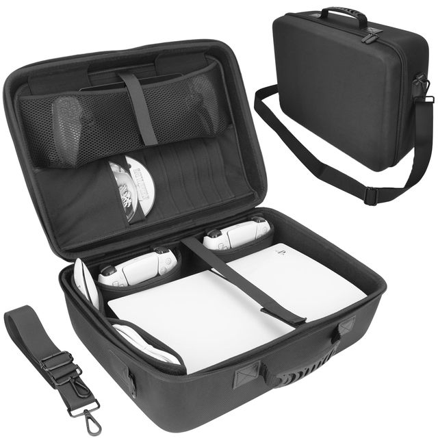 New PS5 Slim Console Case  Protective Large Capacity EVA Storage Zippered Bag Special Console Zipper EVA Storage Case