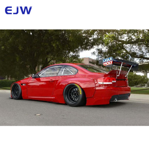Para 2009 - <span class=keywords><strong>2012</strong></span> <span class=keywords><strong>BMW</strong></span> <span class=keywords><strong>M3</strong></span> E92 E93 Kit envolvente de cuerpo especial Tipo WD Embellecedor de rueda de fibra de vidrio Parachoques delantero Cuerpo ancho - Product Image 6