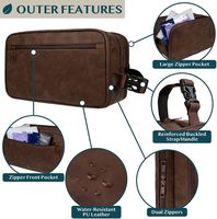 Ensemble de rasage essentiel Lager Capacity Sac de voyage Boîte de rangement Accessoires de maquillage Trousses de toilette imperméables