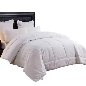 Box Quilting White King Size Comforter Sets Hotel Luxury Bed Bedding Down Alternative Comforter White Queen Comforter
