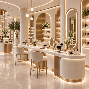 Mostrador de Maquillaje, Estación de Prueba de Productos de Belleza Personalizada para Tiendas de Cosméticos - Product Image 1