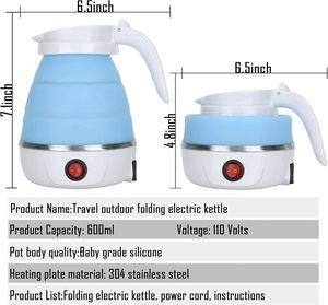 Bouilloire Électrique Pliable en Silicone Haut de Gamme pour la Maison et les Voyages – Appareil Électroménager Compact et Très Vendu - Product Image 4