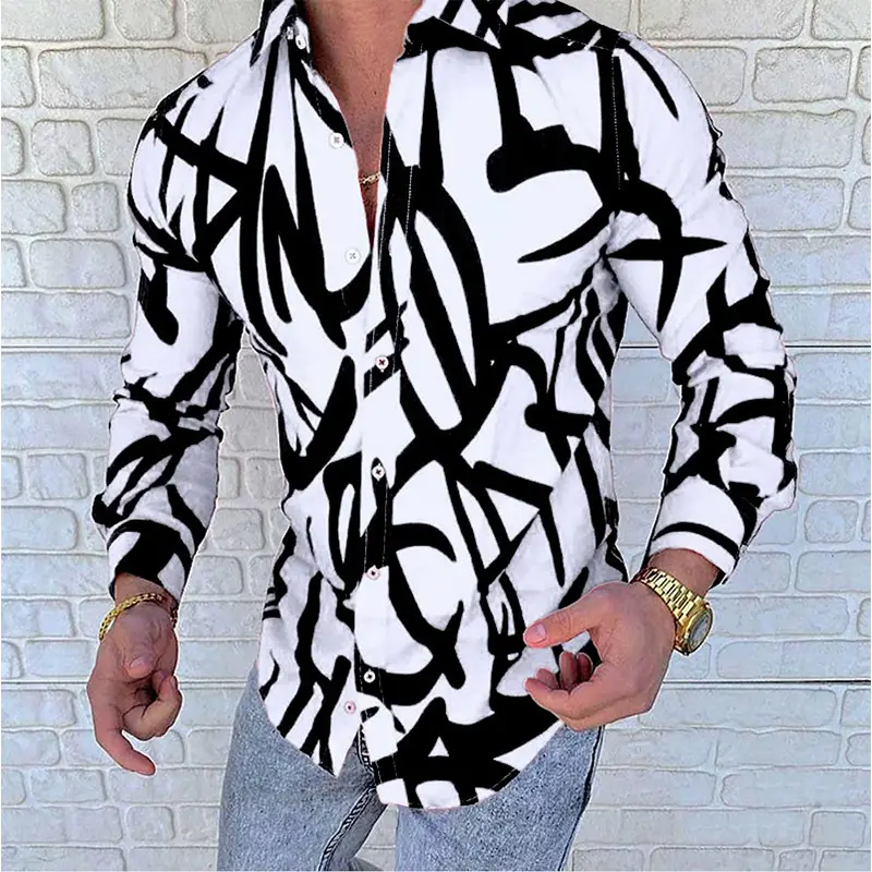 Chemise Habillée Noire Biketoberfest – 3 Boutons – Taille 2XL – Occasion Très Bon état – Graphique