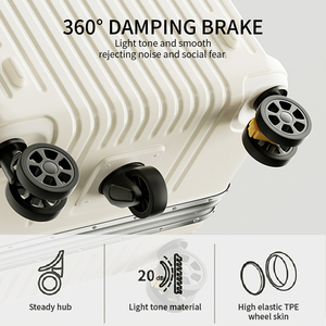 Prosperidade <span class=keywords><strong>funky</strong></span> copo titular bagagem tsa combinação bloqueio viagem alumínio trole alumínio bagagem mala com inserção - Product Image 5