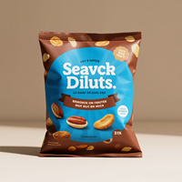Sacs à gousset latéraux à joint central arrière en plastique imprimés sur mesure emballage anti-odeur pour chips pop-corn frit oignon collation