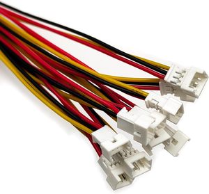 10 Pasang Konektor Inti Tembaga Berperingkat IP67 1.25Mm 3 Pin Adaptor Mikro Pria Wanita 3.9 Inci (100Mm) UL1571 untuk Kabel 26AWG - Product Image 4