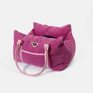 Lüks Pet taşıyıcılar araba seyahat çantası kabarık çıkarılabilir yastık köpek yatağı taşınabilir tasarımcı köpek çanta keseler - Product Image 5