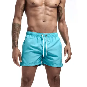 Shorts de bain pour hommes avec doublure en maille, poches latérales, légers, avec cordon de serrage, shorts de sport à séchage rapide pour l'été - Product Image 5