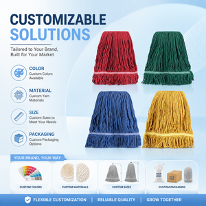 Recambio de tubo de microfibra de gran absorción para mopas comerciales industriales de gran tamaño con extremo anular - Product Image 6