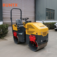 RUNTX tout neuf 1 tonne 1.5 tonnes Mini compacteur diesel à rouleaux d'asphalte Machine à rouleaux roulants Nouvelles machines de construction