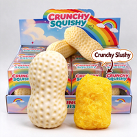 Jouets Squishy Croustillants en Forme d'Arachide, Jouets Sensoriels Anti-Stress Non-Ressortissants, Vente en Gros