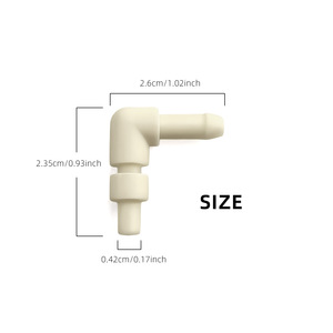 ตัวเชื่อมต่อทรง L สำหรับเครื่องชงกาแฟ ID4xOD8mm อุปกรณ์เสริมพลาสติก - Product Image 4
