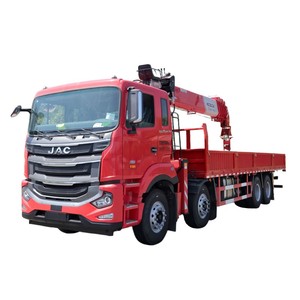 Fournisseur d'usine JAC Grue à flèche télescopique montée sur camion 14 tonnes 16 tonnes Grue de camion de fret 8x4 à vendre - Product Image 1