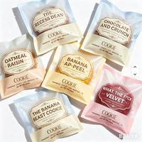 Sachet d'emballage alimentaire personnalisé en plastique Mylar pour biscuits, bonbons, snacks, macarons, desserts, pâtisseries et fêtes (givré, individuel)