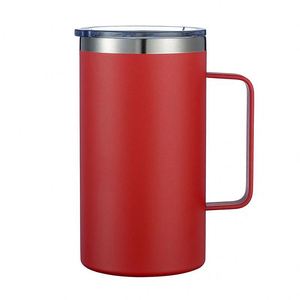 Gobelet personnalisé avec logo imprimé, 24 oz, à double paroi, avec poignée, pour café ou vin, idéal pour les entreprises - Product Image 6