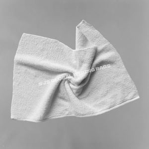 Chiffons de nettoyage industriels en coton blanc coupé 100% coton, 25kg et 10kg, pour le nettoyage des huiles industrielles - Product Image 1