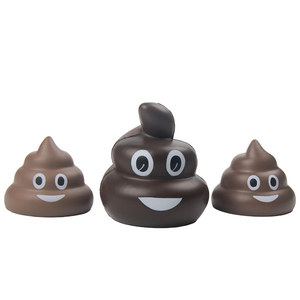 Logotipo personalizado Squeeze Poo en forma de bola de estrés Pu espuma <span class=keywords><strong>caca</strong></span> bola Antiestrés con logotipo personalizado juguete blando - Product Image 1