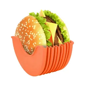 Caixa fixa de hambúrguer retrátil, brinquedo de hambúrguer de novas tendências, suporte de hambúrguer de 4 cores