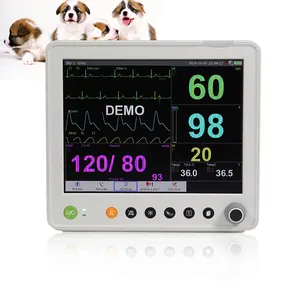 Color TFT LCD Vet Patient Monitor Veterinary Vital Sign Equipment Medical Veterinary Multi-parameter Monitor Wholesale Price