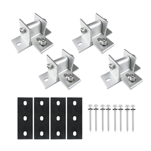 Support de panneau solaire réglable en alliage d'aluminium avec boulons en acier inoxydable pour l'installation de panneaux solaires, angle d'inclinaison de 0 à 60 degrés, certifié CE - Product Image 5