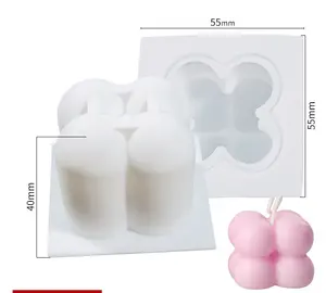 Low Price Food Grade Approved Twisted Luxury Moulds of Big Size Candles Sets