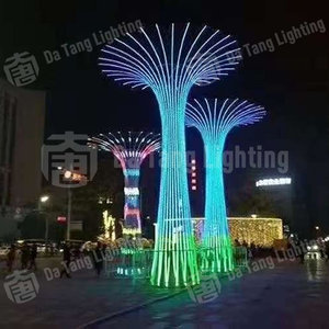 DMX RGB Sky Tower Decorative Light LED Motif Light Outdoor Giant Sculpture Light For Scenic Night Tour - Product Image 6