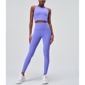 Nueva Ropa de Yoga de Verano para Mujer, Chaleco Deportivo Ajustado, Top Sin Mangas y Pantalones Ajustados para Entrenamiento Deportivo - Product Image 3