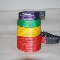 1T 2T Tela Eslinga Lifting Poliéster Flat Eye Web Sling Round Endless Webbing Sling Belt para la venta