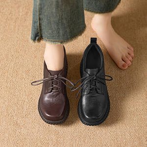 S0068X Nuevos Zapatos Oxford Ligeros de Otoño para Hombre, de Cuero Genuino, Formales, Bordados, para Novio - Product Image 4