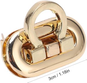 Hardware Lock Buckle PCS Turn Lock Clasp <b>Purse</b> Closure Locks Lock Fastener For DIY Handbag - Product Image 5