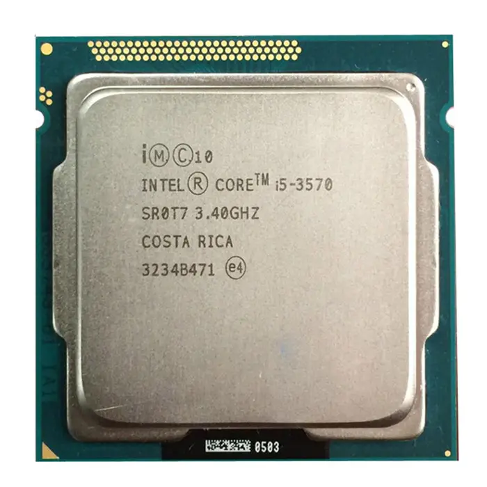 डेस्कटॉप सीपीयू प्रोसेसर स्टॉक एलजीए 1155 सॉकेट इंटेल कोर I5 3570 3.4GHz बिक्री के लिए इस्तेमाल किया सीपीयू