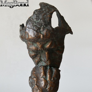 Statua del Pensatore in Ghisa, Scultura Classica Famosa in Bronzo Pesante - Product Image 2