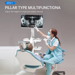 Pisen Medical <b>Computer</b> Cart RIVER-1 Mobile Workstation Dental Office Trolley With Monitor Keyboard And <b>Mouse</b> - Product Image 3