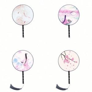 Abanico Plegable de Bambú Fatingna Angel Personalizado, Translúcido y Sedoso, con Forro de Paja Pintada, Portátil, para Bodas, Decoración del Hogar, Regalo - Product Image 1