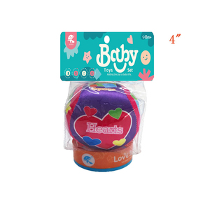 Babyfans nouveau Design coloré en peluche douce de développement préscolaire, jouet de balle en tissu pour bébé - Product Image 3