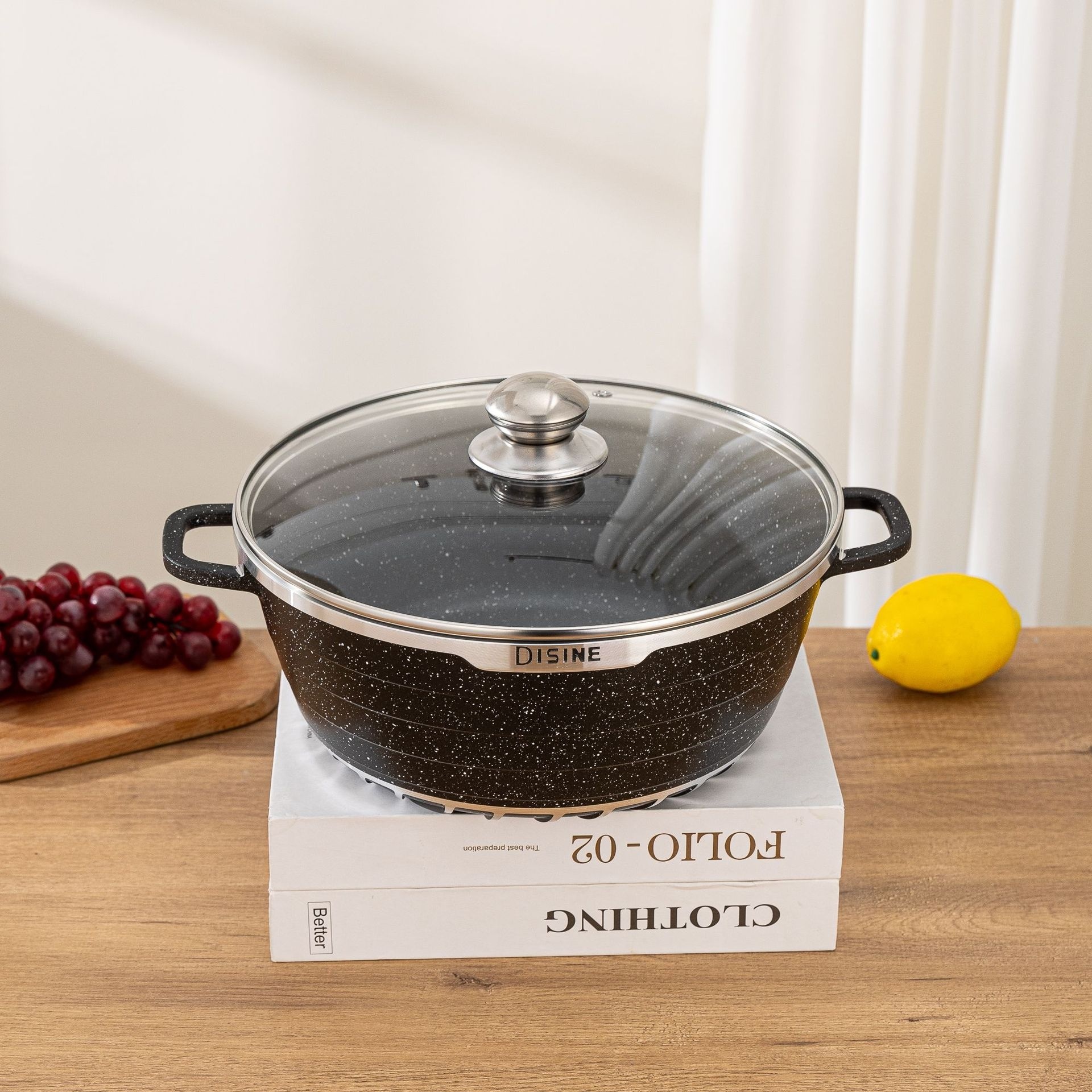 High Quality Soup Pot Set Non Stick Cooking Pot Aluminum Cookware Set 13pcs Casting Fry Pan With Silicone Cooking Utensil · image 5